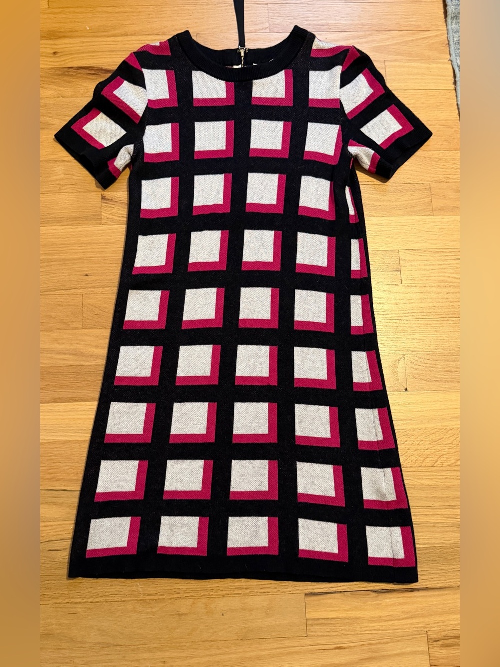 Kate Spade NY Window Pane Plaid Knit Dress